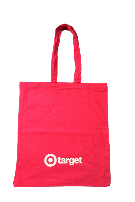Red tote bag